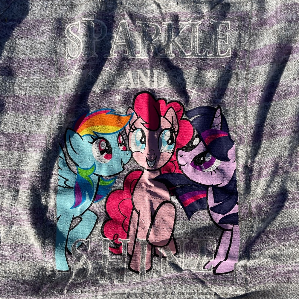 Little girl my little pony hooded t